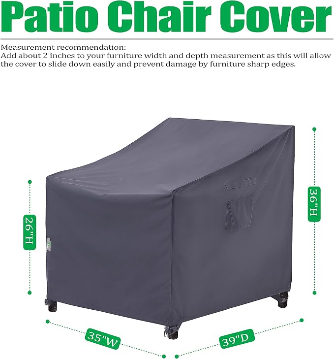 F&J Outdoors Patio Chair Cover - Image 2