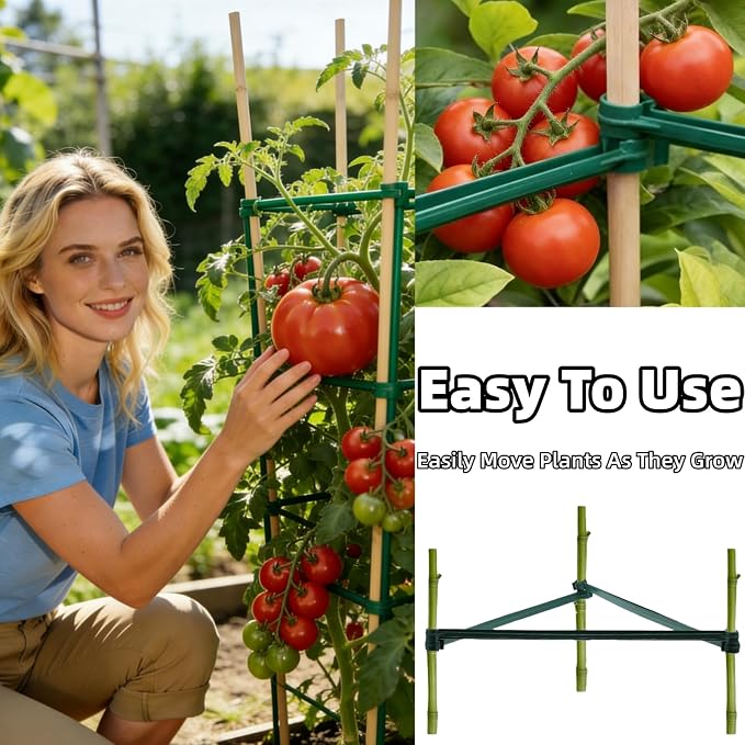 100Pcs Stake Arms for Tomato Cage, 11.8 inch Tomato Stake Connectors, - Image 3