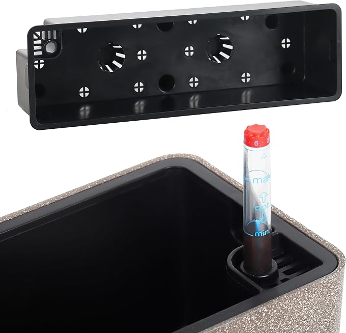 GardenBasix Elongated Self Watering Planter Pots 2-Pack Window Box 5.5 x 16 - Image 2