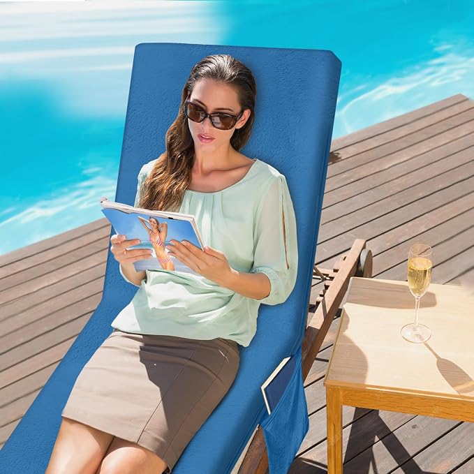 Lounge Chair Towel Cover, Beach Chair Cover - Image 2