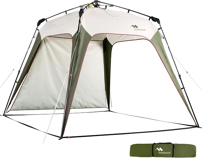 8.2'x8.2' Quick Up Canopy Tent, 3 Min Setup Portable Canopy by MobihomeOutdoor