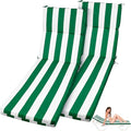 2 Pcs Indoor Outdoor Chaise Lounge Cushions Sponge Bench Outdoor Furniture by SmoothNovelty