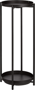 Amazon Basics Two-Tier Indoor Outdoor Metal Round Plant Stand by AmazonBasics