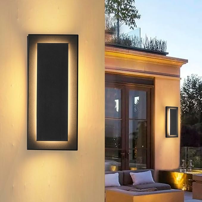 11.8" Outdoor Wall Lights, Exterior Light Fixtures Wall Mount, 3000K Warm White - Image 3