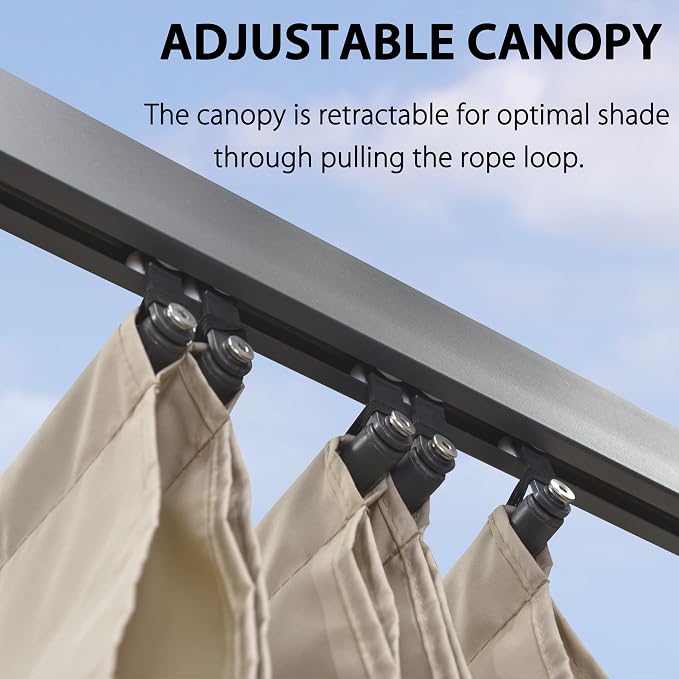 PURPLE LEAF 12' X 16' Outdoor Pergola - Image 9