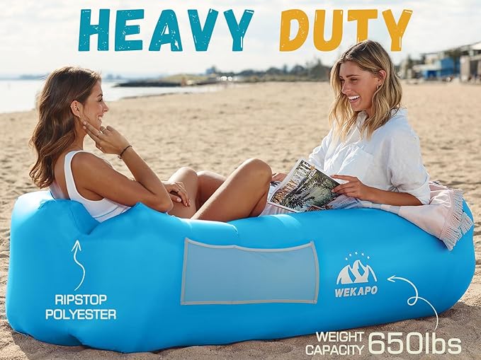 WEKAPO Inflatable Couch Air Lounger Chair - Image 4