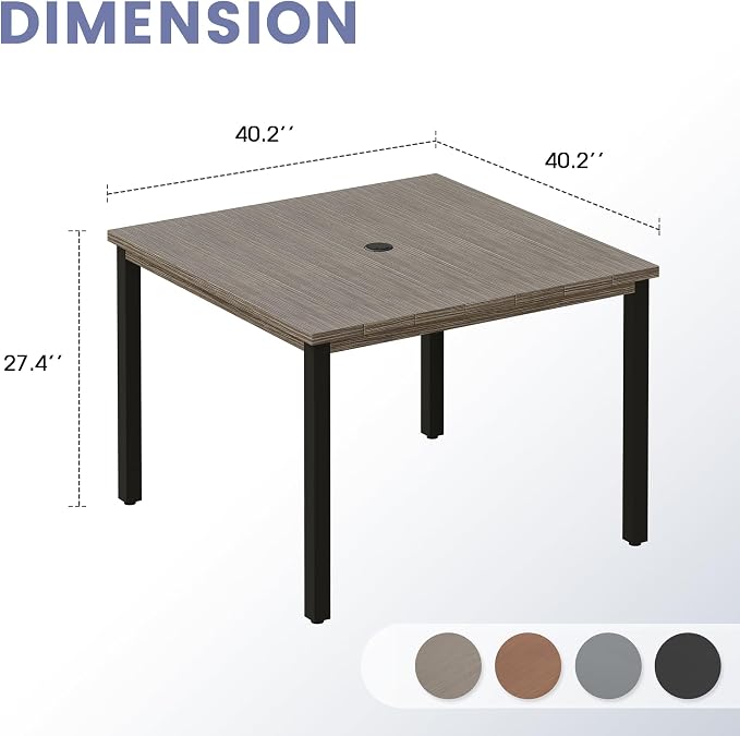 VICLLAX Square Patio Dining Table - Image 3