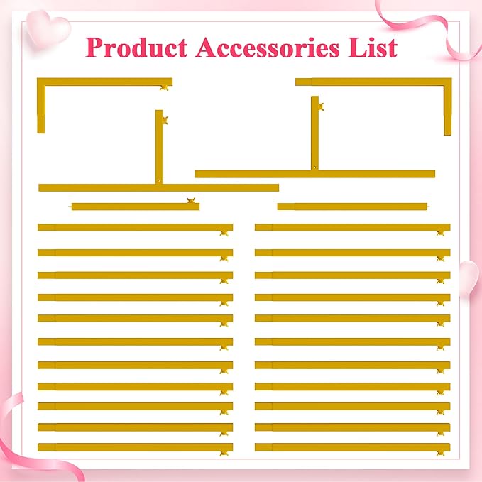 Wokceer Wedding Arch Backdrop Stand Square 8 x 8 FT Wedding Arches - Image 5