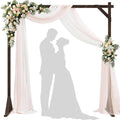 7.2FT Wooden Wedding Arch Square Wood Arches Arbor Backdrop Stand by Xiomot
