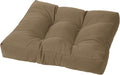 Cushion Source Tufted Ottoman Cushions, Sunbrella Cocoa by CushionSource