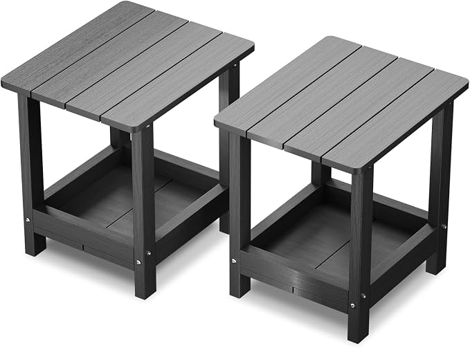 Adirondack Outdoor Side Table Small Outside Table by Unknown