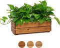 Wooden Planter Box, Storage Box 17”L x6”W x5.5”H by THYOI