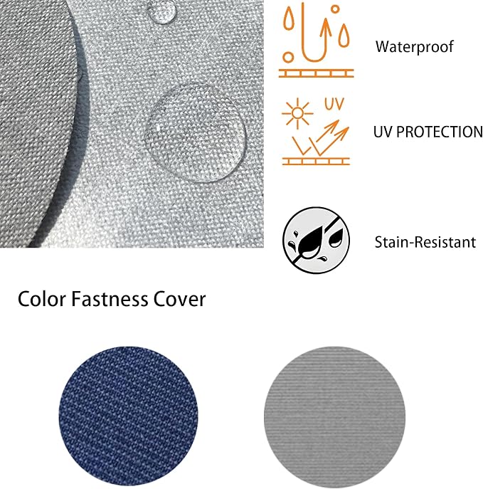 Goodgoods 24x24 inch Outdoor/Indoor Deep Seat Patio Cushions Set of 2 Resilient - Image 5
