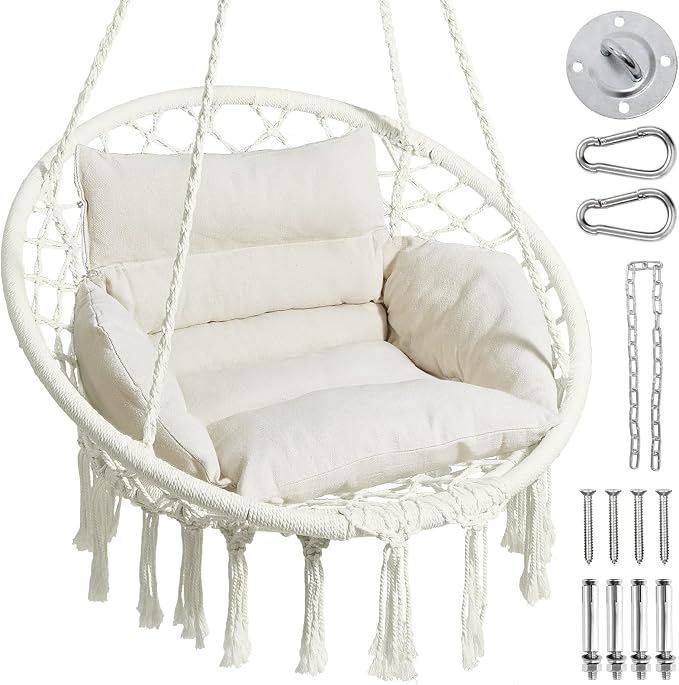 Greenstell Hammock Chair, Macrame Swing Chair by Greenstell