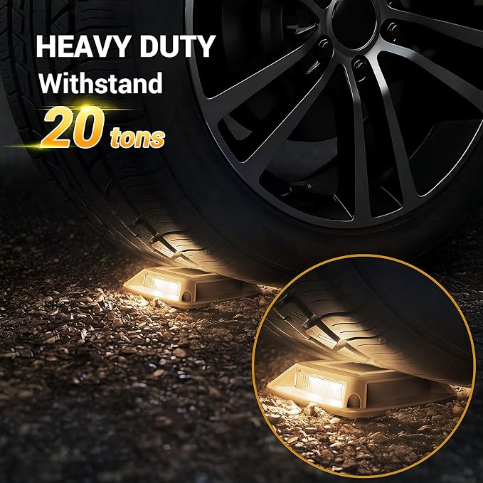 Solar Driveway Lights Outdoor 16 Pack, IP68 LED Solar Powered Waterproof - Image 3
