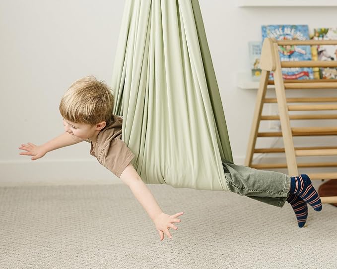 Marlowe & Co Indoor Outdoor Double Layer Cotton Sensory Compression Swing - Image 7