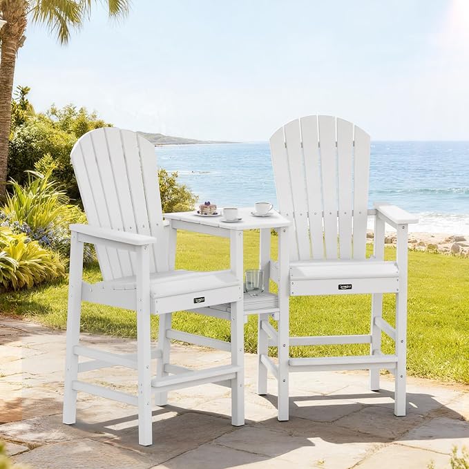 VINGLI Tall Adirondack Chairs Set of 2 - Image 5