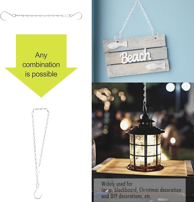 RIFNY 20 Inch Silver Chain for Hanging Plants, Small Plant Chains for Hanging - Image 5