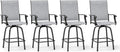 Sophia & William Swivel Bar Stools Set of 4, Bar Height Chairs, Outdoor Bar by SophiaWilliam