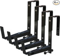 Window Box Brackets for Railing- 4 Pcs Adjustable Planter by NACETURE