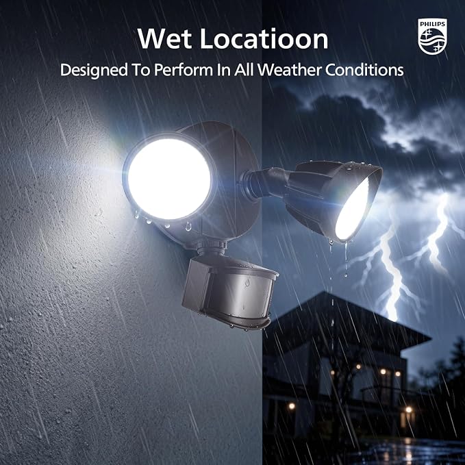 Philips 44W 4200 lm LED Security Light Outdoor w/PIR Motion Sensor, 5000K - Image 8