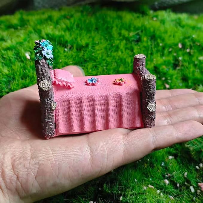 Kai Dream Miniature Fairy Garden Accessories, Resin Craft Flower Bed Figurine - Image 5