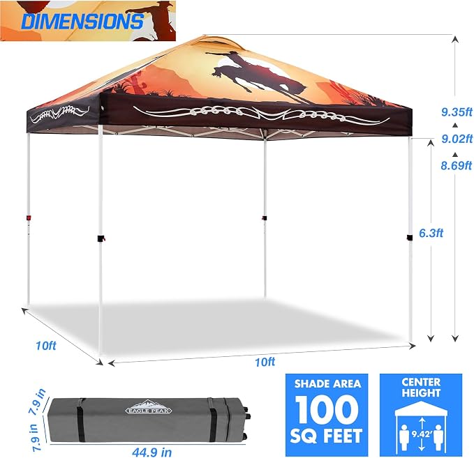 EAGLE PEAK Pop Up Canopy Tent - Image 3