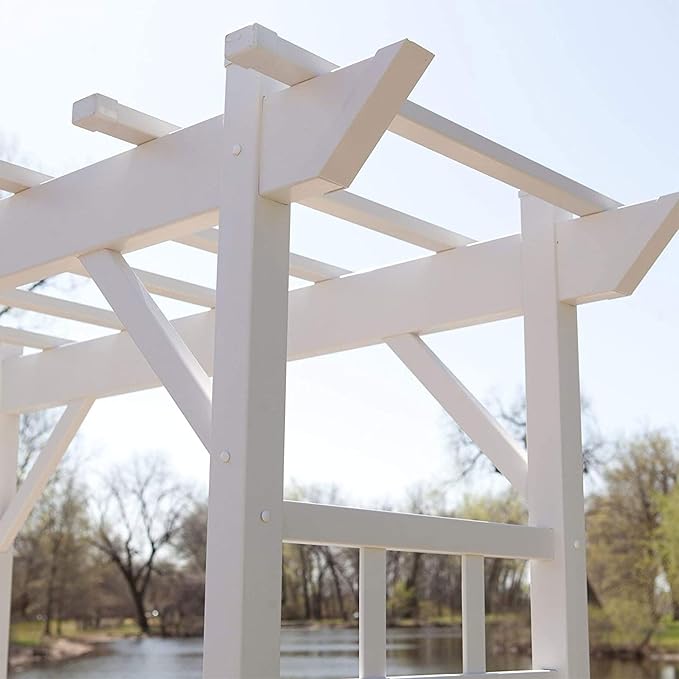 Dura-Trel Providence Arbor, Vinyl Garden Archway - Image 6