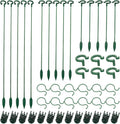 70PCS Plant Supports Stakes, 20 Garden Orchid Sticks Extended, 20 Orchid Clips by Saihisday