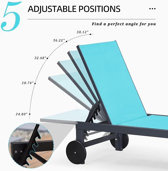 PURPLE LEAF Outdoor Chaise Lounge - Image 7