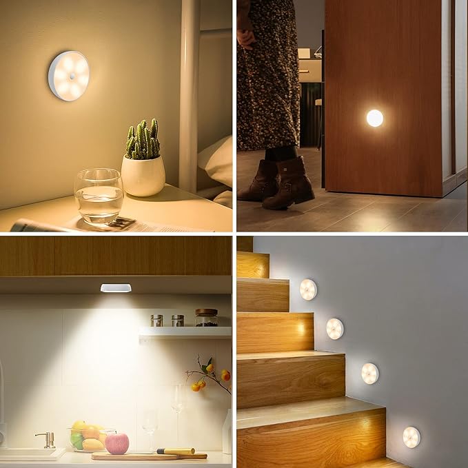Motion Sensor Step Lights, 8 Colors Changeable RGB LED Closet Lights, USB - Image 3