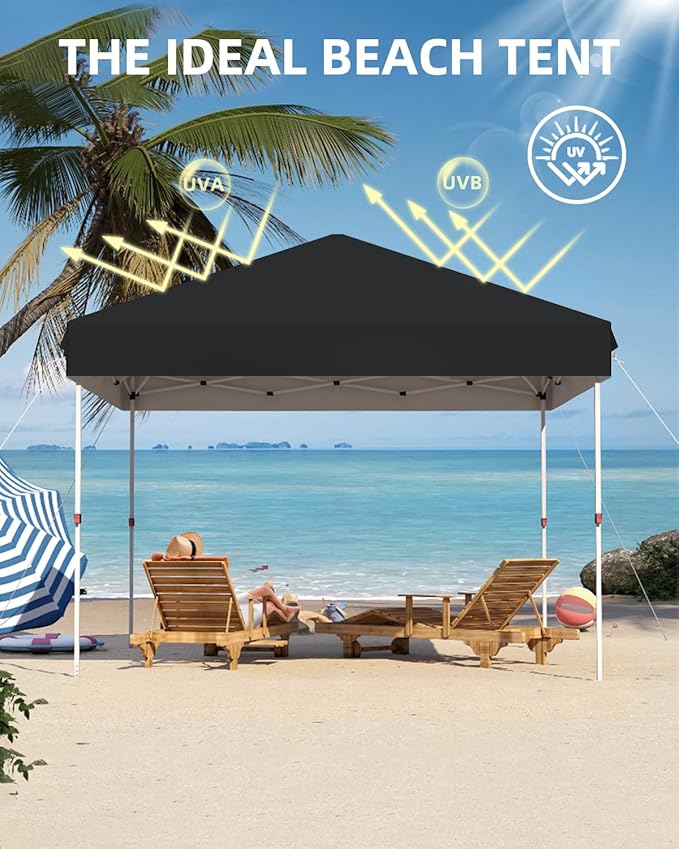 Garvee 10x10 Pop Up Canopy Tent, Heavy Duty Commercial Instant Shelter - Image 2