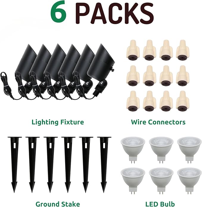 Lumina Lighting® 4W Landscape Lighting 12V Landscape Lights Low Voltage - Image 3