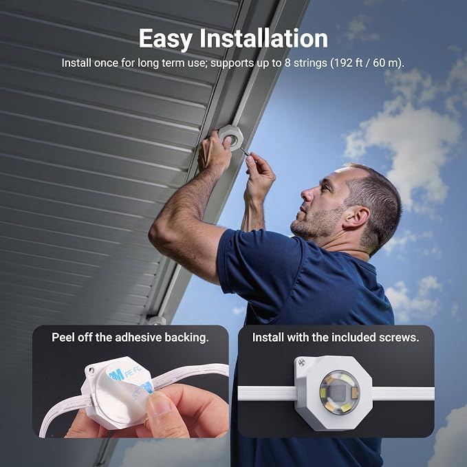 NEEWER 196ft Permanent Outdoor Lights - Image 8