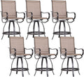 Sophia & William Patio Bar Stools Counter Height, Swivel Bar Chairs, Supports by SophiaWilliam
