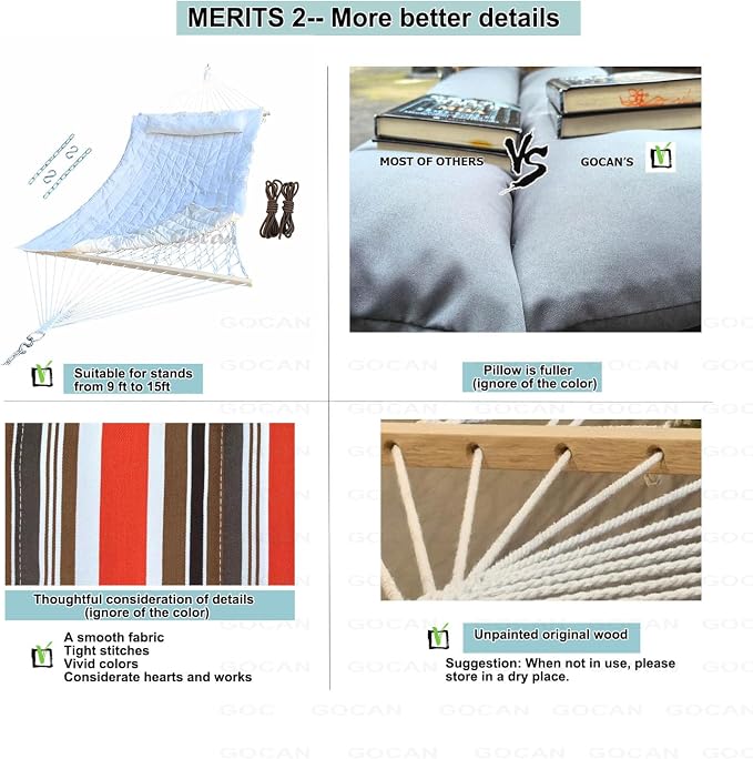 Mesh Hammock, Cotton rope hammocks - Image 7