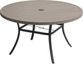 VICLLAX 63" Outdoor Round Patio Table by HOME