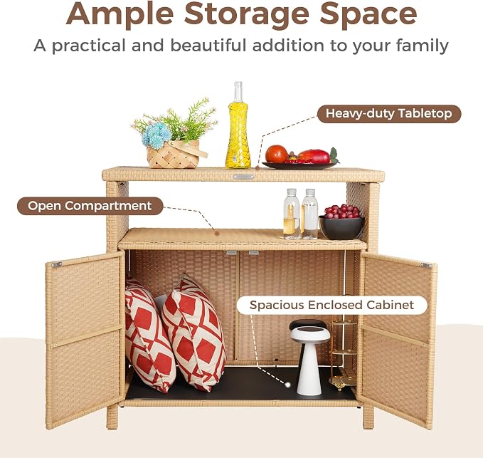 Grand patio Outdoor Storage Cabinet - Image 6