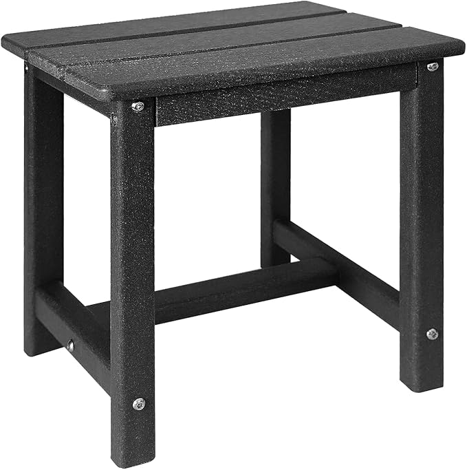 Adirondack Square Side Table, one-Tier Outdoor end Table, Patio Side Table by GARDENSTAR