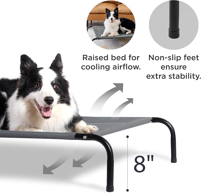 Bedsure Outdoor Elevated XL Dog Bed, Portable Indoor & Outdoor Cooling Raised - Image 2