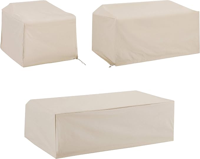 Crosley Furniture Patio Furniture Covers, Waterproof 3-Piece Cover Set by CrosleyFurniture