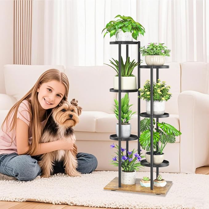 iDavosic.ly 6 Tier Plant Stand Indoor Outdoor, Tiered Corner Multiple Flower - Image 2