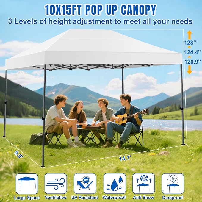 Yesker 10x15 Pop Up Canopy Tent - Image 2
