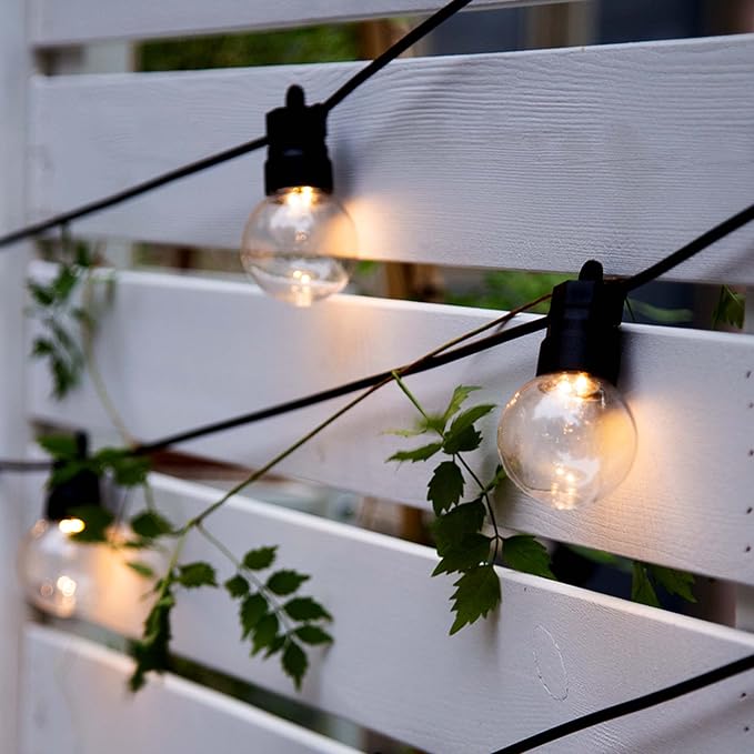PURPLE LEAF Solar Outdoor String Lights Commercial 48 Ft 24 Waterproof Bulbs - Image 6