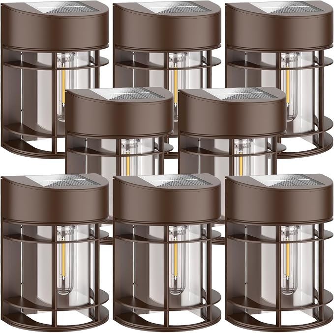 Solar Lights Outdoor, 12 Pack Solar Fence Lights, Waterproof Led Outdoor Solar - Image 6