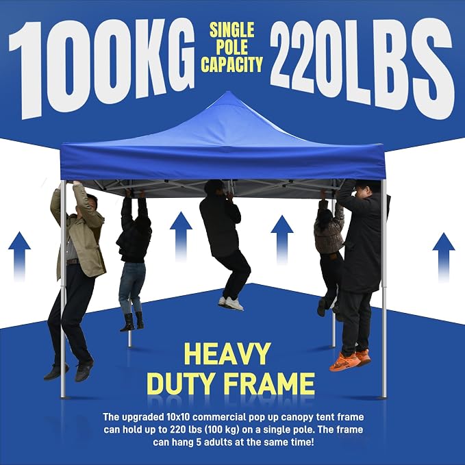 10x10ft Commercial Pop Up Canopy Tent - Image 2
