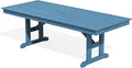 SERWALL Outdoor Dining Table, All Weather HDPE Outdoor Furniture by SERWALL