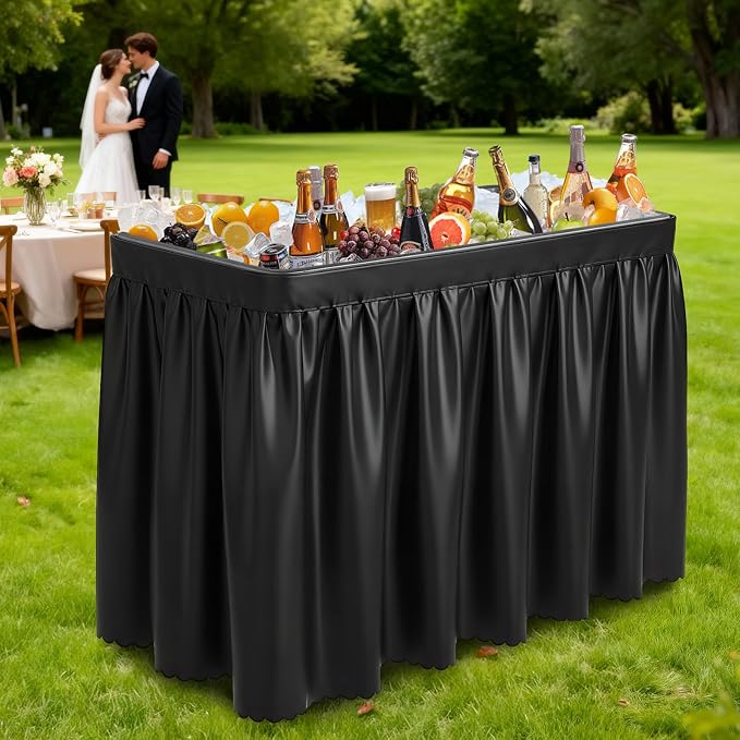 VINGLI 4FT Ice Table, Portasble Cooler Side Table by VINGLI