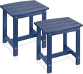 Y&M Outdoor Side Table, HIPS Adirondack Small Single Table, Waterproof Square by YM