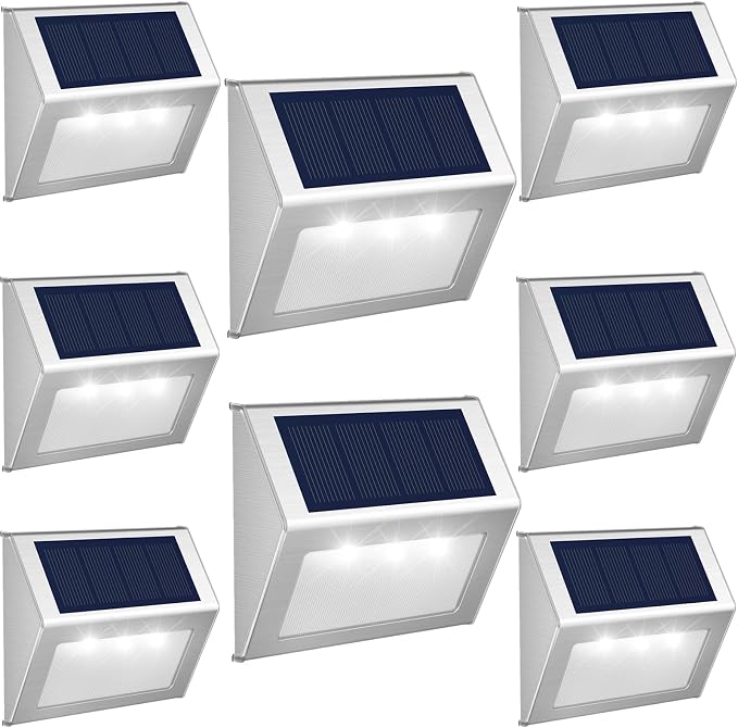 JSOT Solar Lights Outdoor for Deck, Waterproof Solar Garden Lights Decorative - Image 10